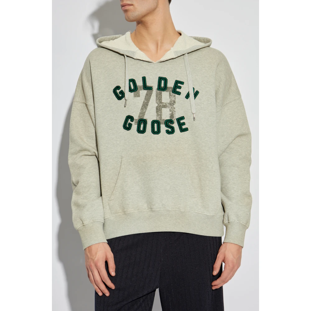 Golden Goose Hoodie Gray Heren