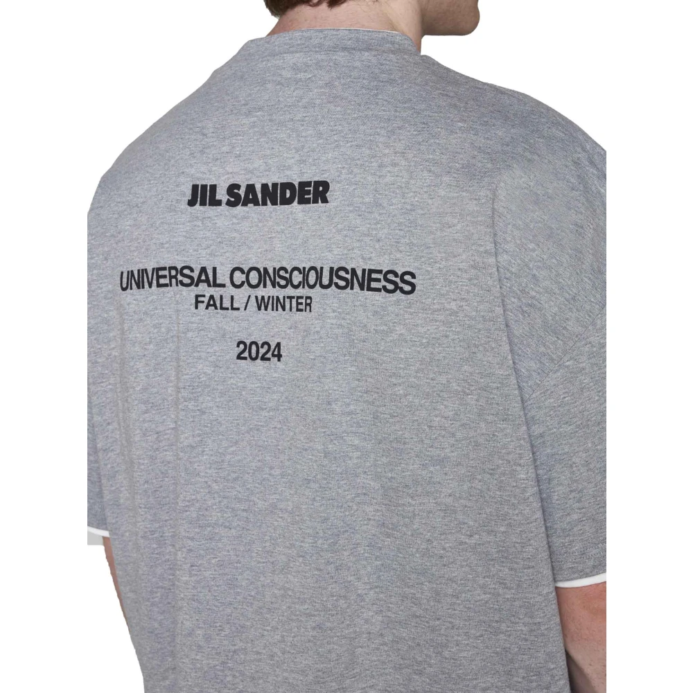 Jil Sander Stijlvolle T-shirts en Polos Gray Heren