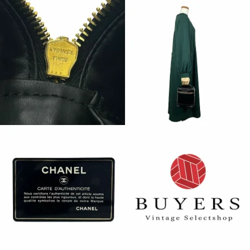 Chanel Vintage Pre-owned Leather handbags Black Dames