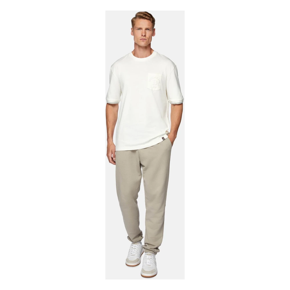 Boggi Milano Fleecebroek Beige Heren