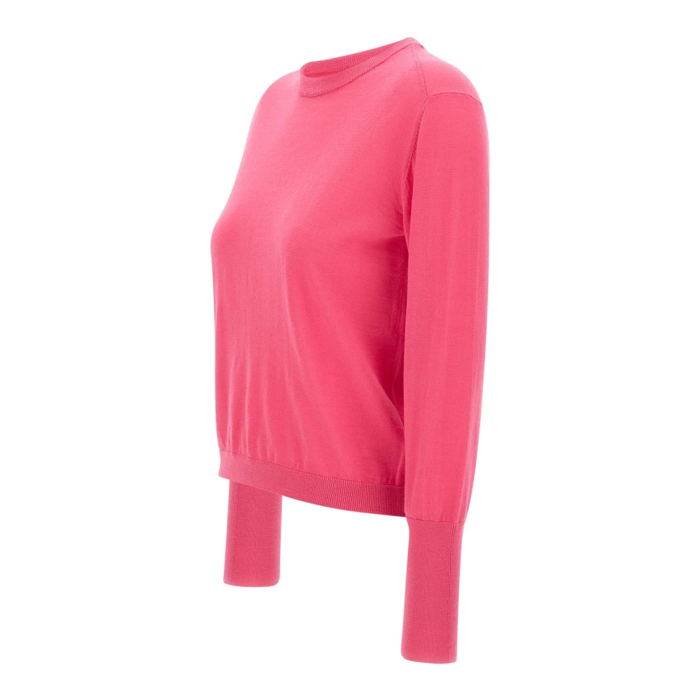 Kaos Fuchsia Wollen Gebreide Trui Pink Dames