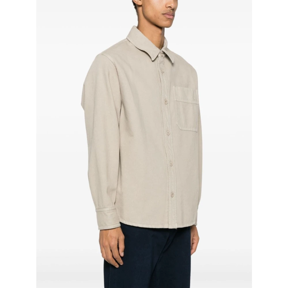 A.p.c. Basile Beige Overhemd met Knoopsluiting Beige Heren