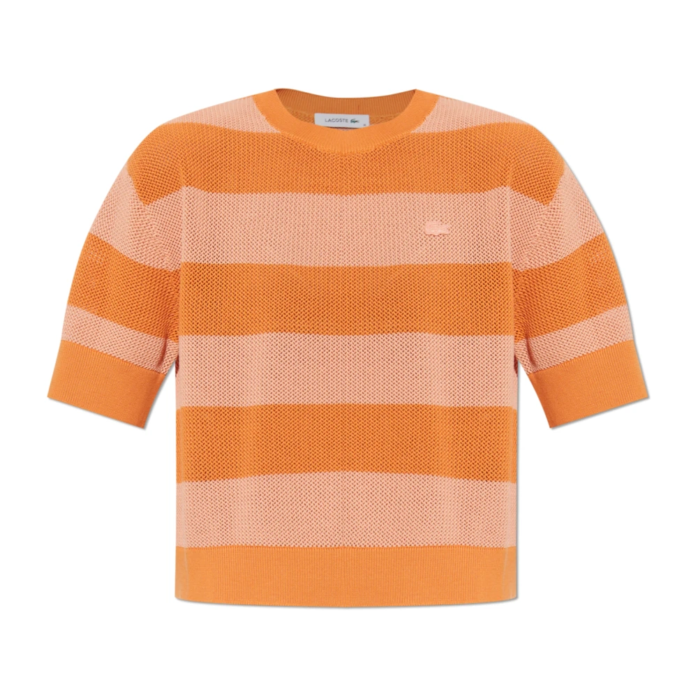 Lacoste Donna Arancione Maglie, M, New,