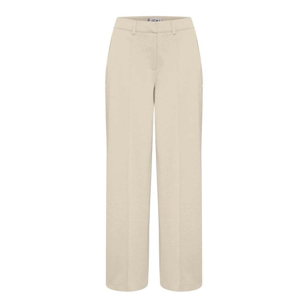 Ichi Donna Beige Pantaloni A Palazzo Da Kate - Immagine 2