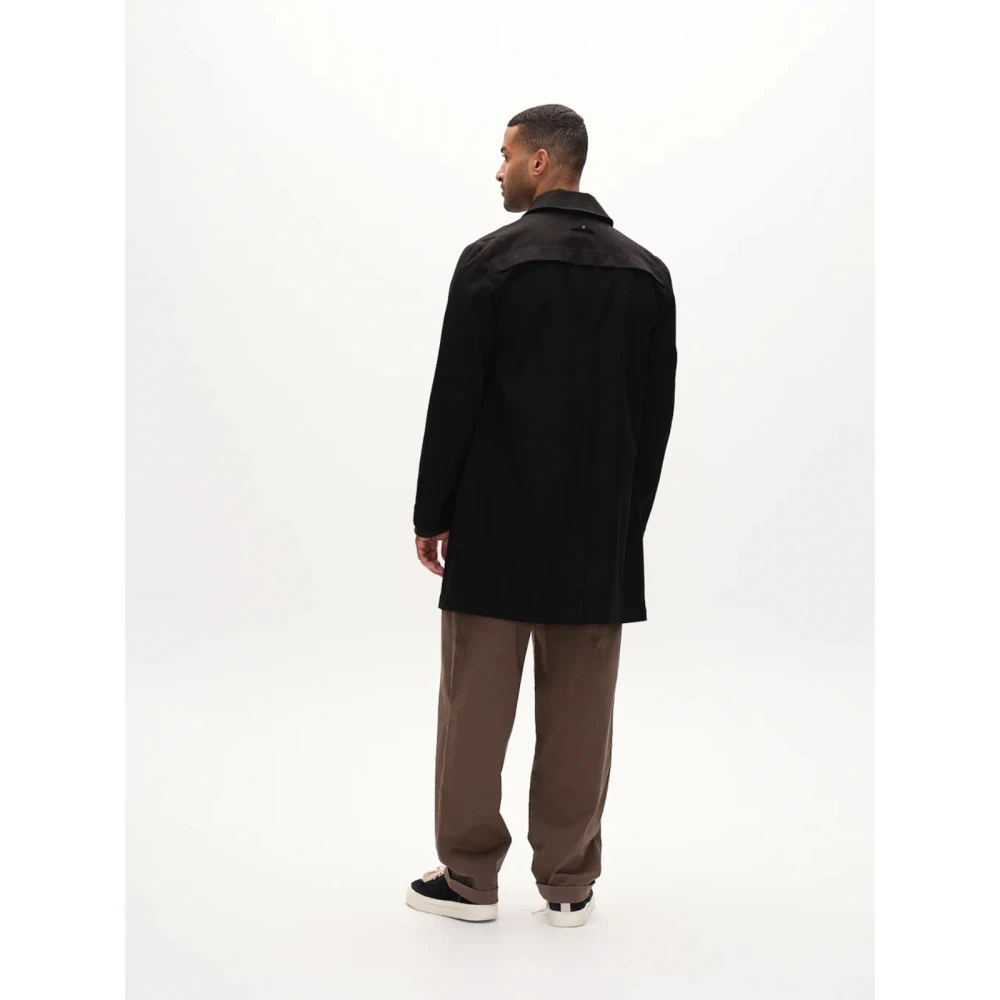 Gabba Zwarte Emerson Bru Lange Jas Waterdicht Black Heren