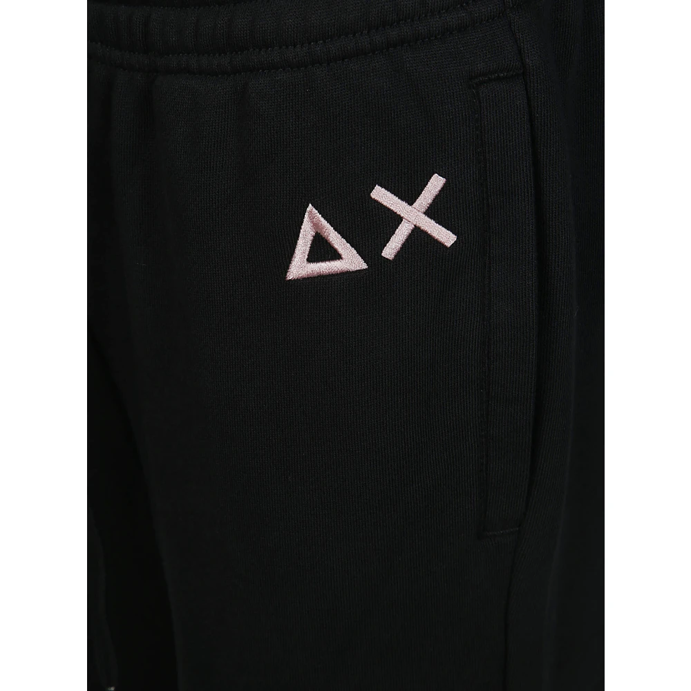 Sun68 Katoenen Lange Broek in Klassieke Stijl Black Dames
