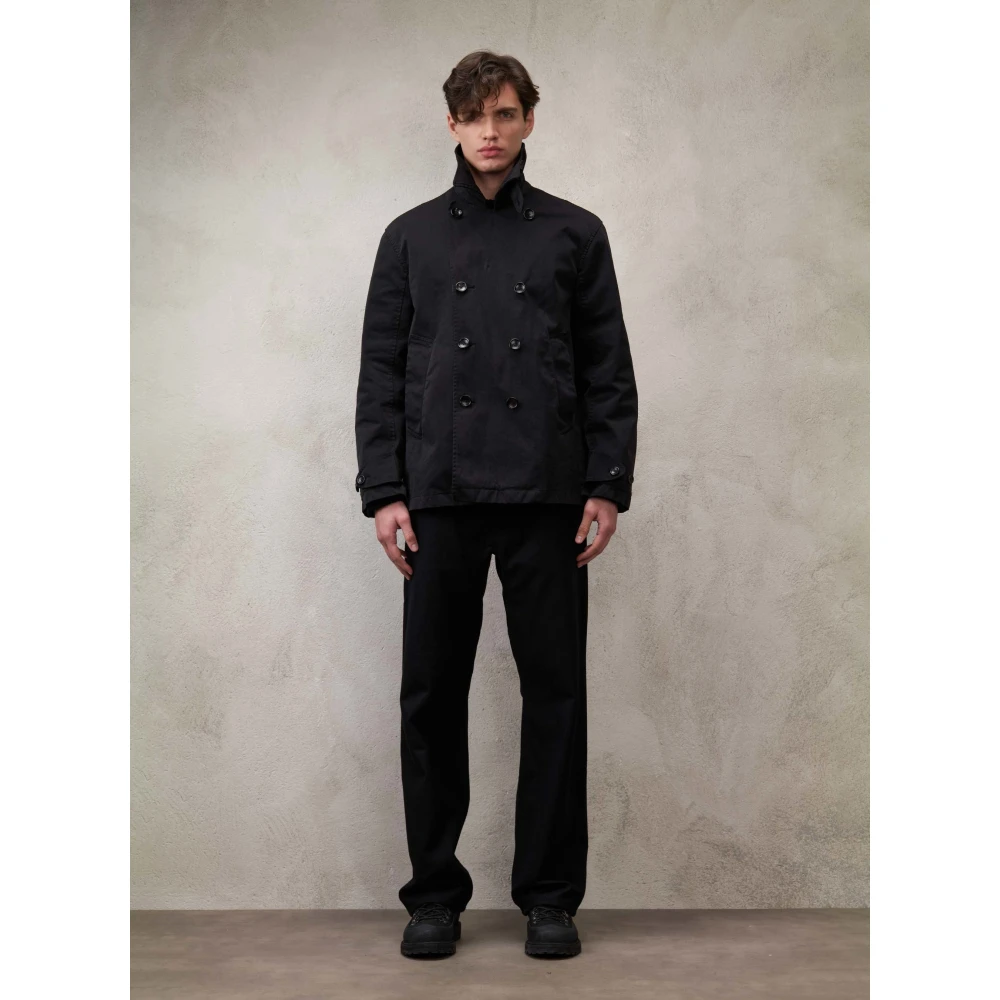 Ten C Klassieke Peacoat in Zwart Black Heren