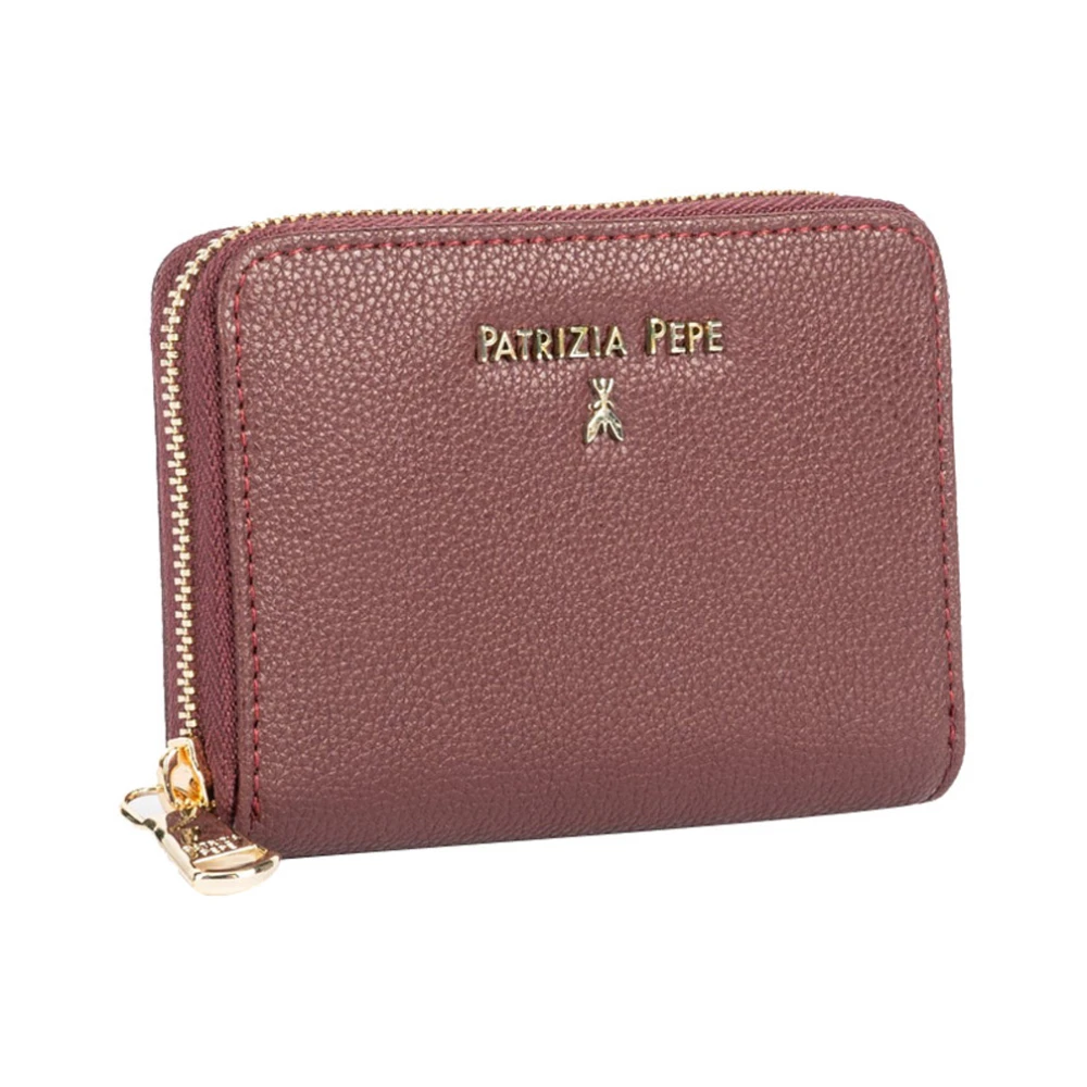 PATRIZIA PEPE Paarse Damesportemonnee Elegant Ontwerp Red Dames