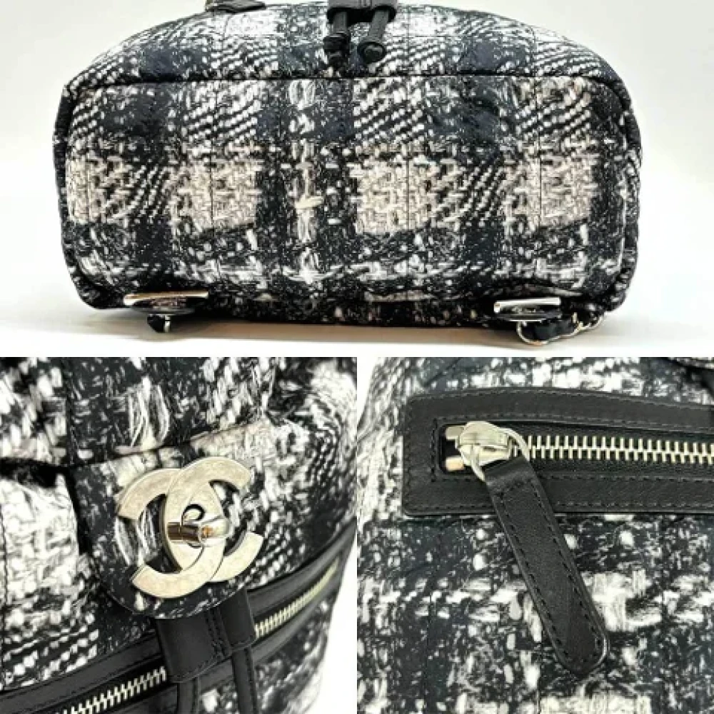Chanel Vintage Pre-owned Nylon shoulder-bags Black Dames