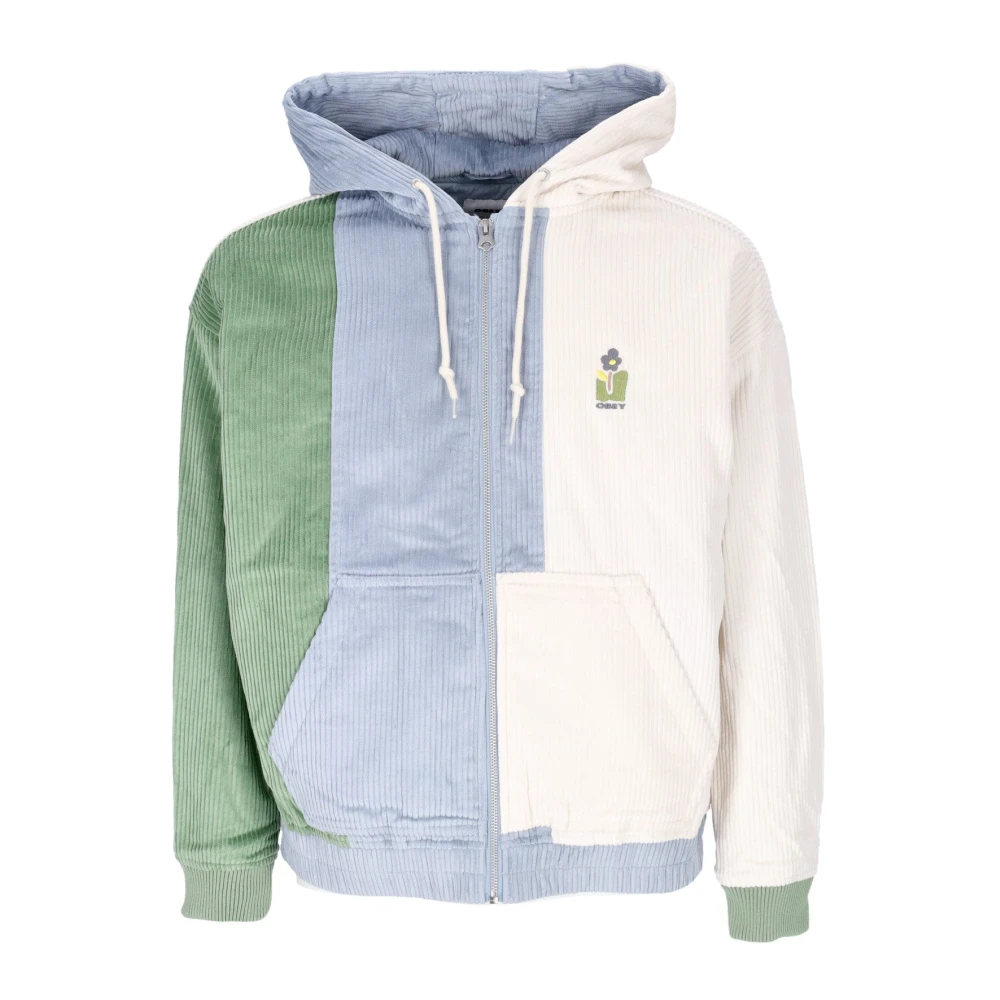 Obey Fluwelen Gewatteerde Jas met Verstelbare Capuchon Multicolor Dames