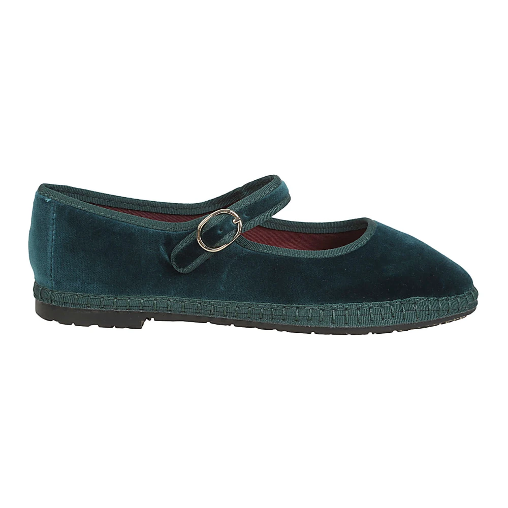 Flabelus Green Ballerina Shoes, Female, 5 Uk, Ballerinas