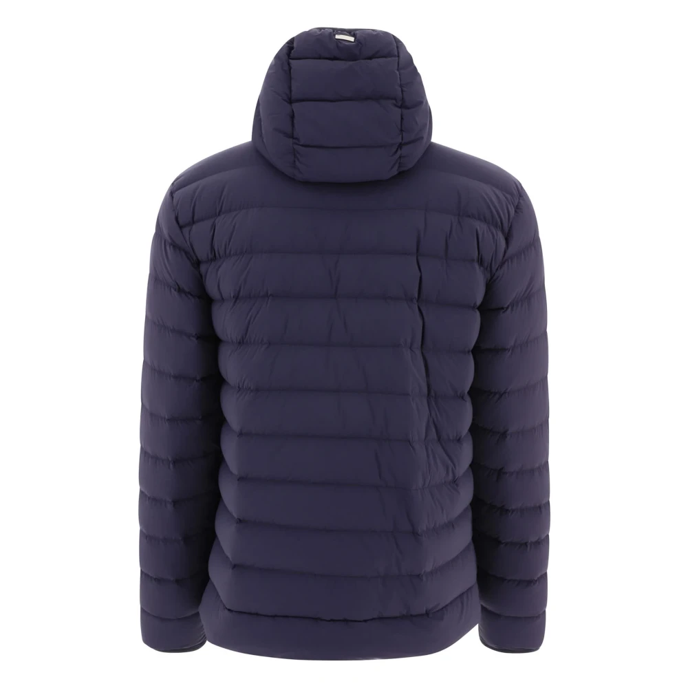 Herno Blauwe Piumino Jas Blue Heren