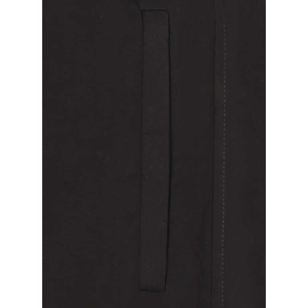 BRUNELLO CUCINELLI Zwarte katoenen broek met elastische taille Black Dames