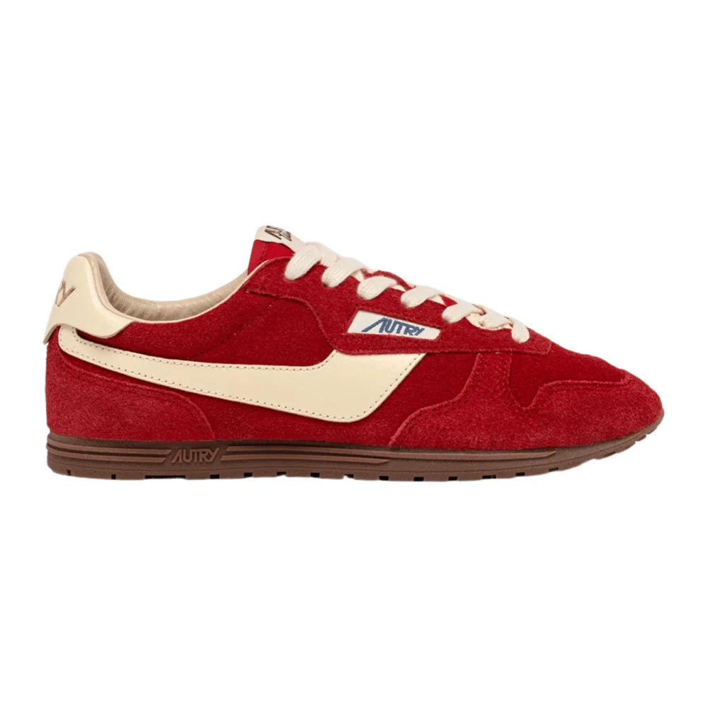 Autry Vintage Windspin Ruby Suède Sneakers Heren Schoenen Rood