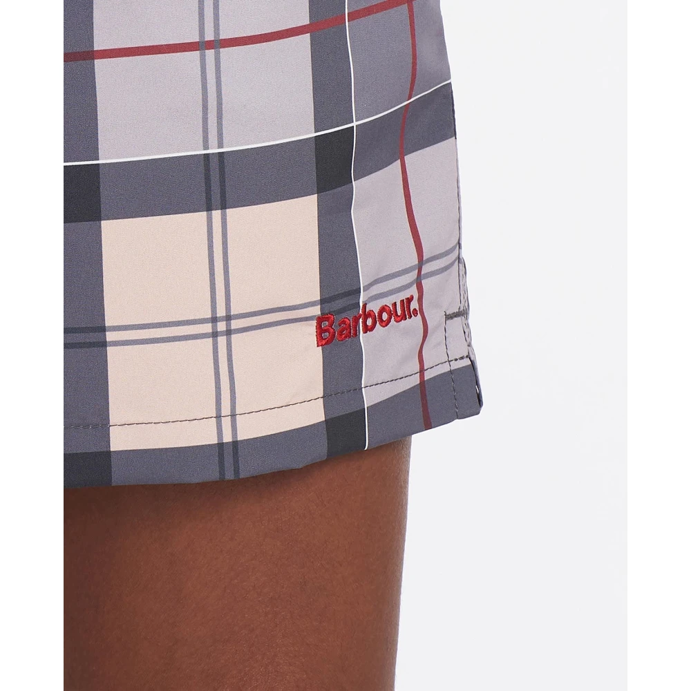 Barbour Tartan Swin Clic Zwemshorts Purple Heren
