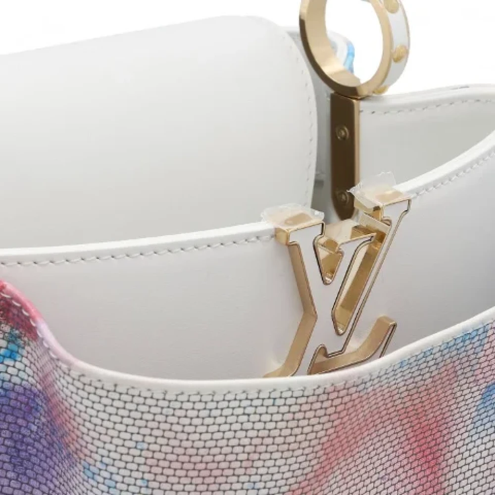 Louis Vuitton Vintage Pre-owned Fabric handbags White Dames