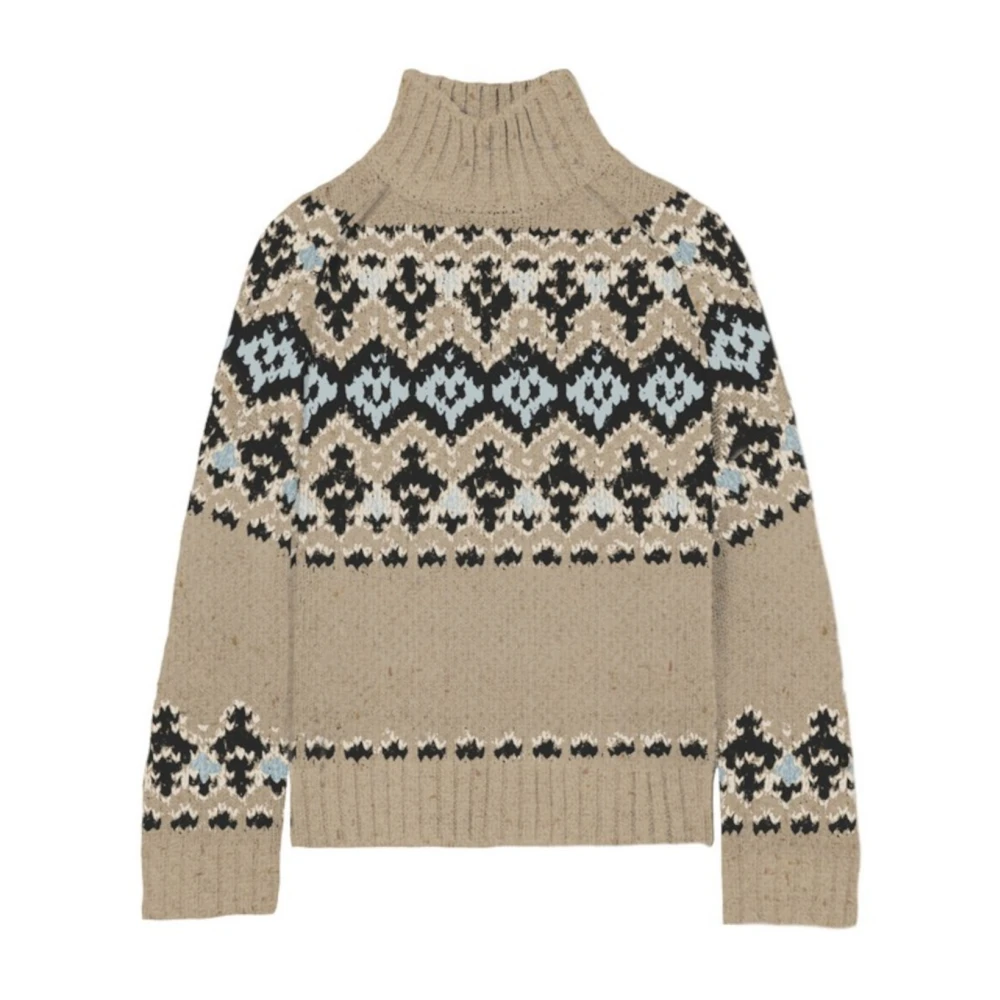 Mc2 Saint Barth Women's Multicolor Myra Donegal Sweatshirt - Turtlenecks - L - Knitwear