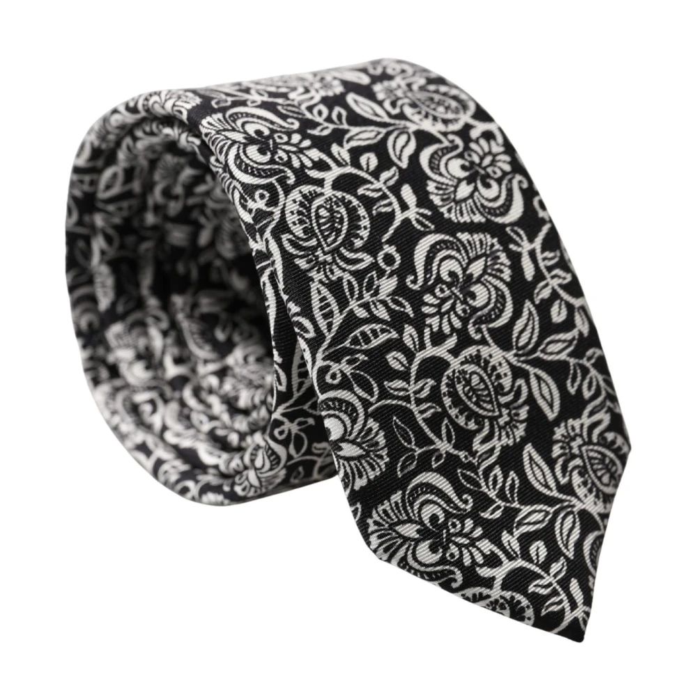 Dolce & Gabbana Men's Multicolor Floral Fantasy Silk Adjustable Necktie - Ties - One Size - Accessories