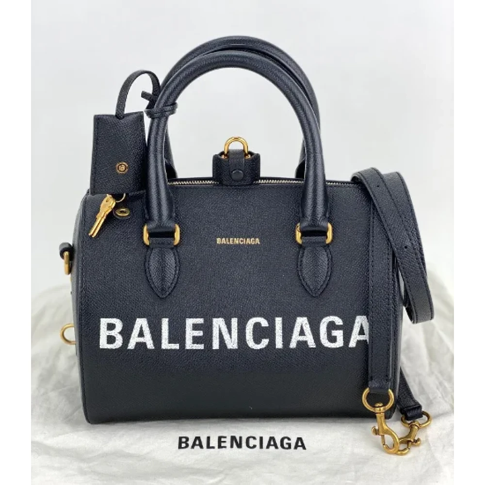 Balenciaga Vintage Pre-owned Leather handbags Black Dames