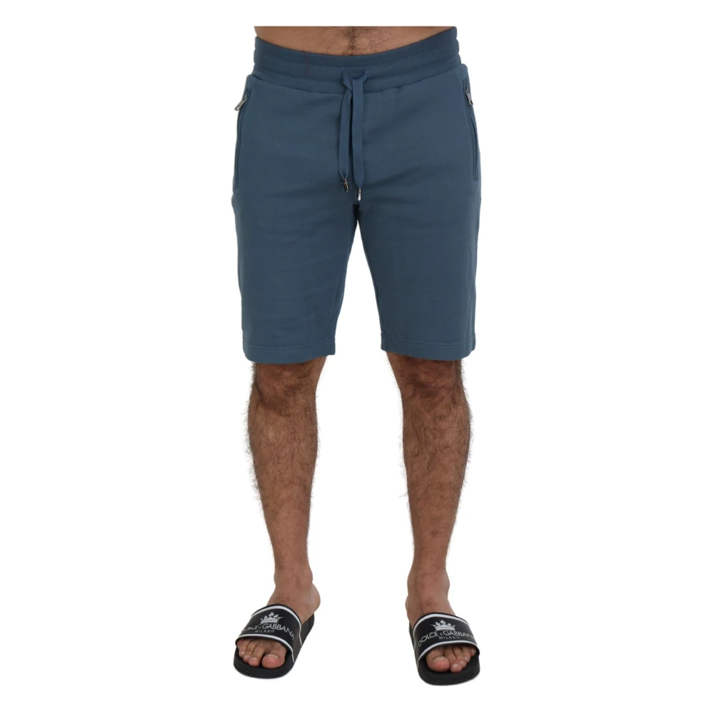 Dolce & Gabbana Men's Blue Casual Shorts,, Elegant Bermuda Shorts Regular Fit Medium