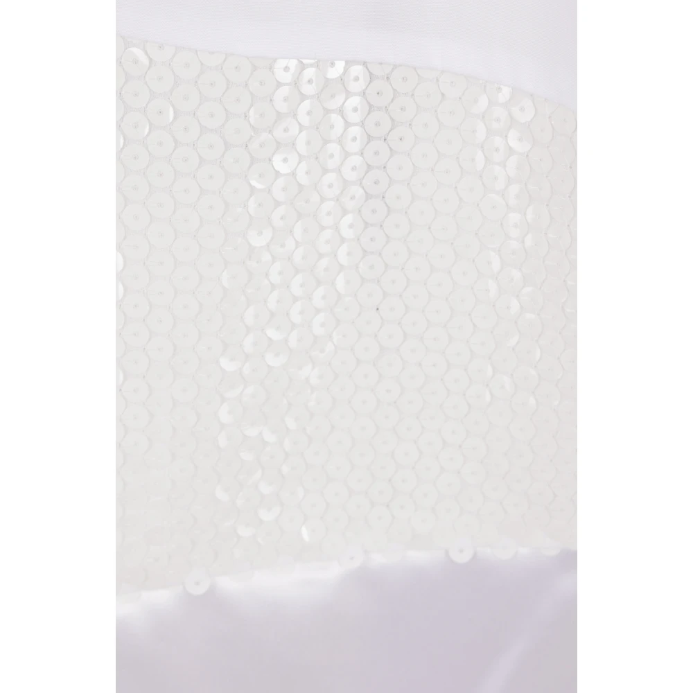 Comme des Garçons Witte Katoenen Patchwork Overhemd Long-Fit White Heren