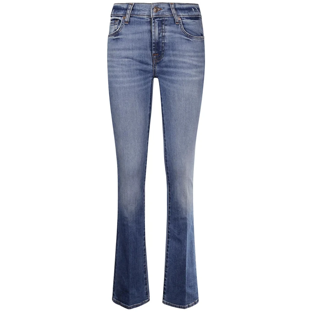 7 For All Mankind Jeans Bootcut Blue Dames