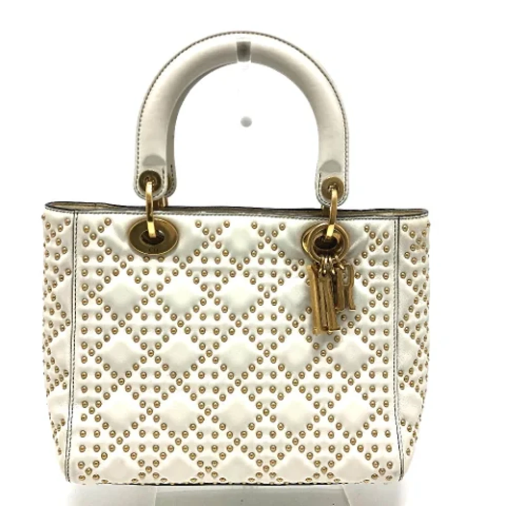 Dior Vintage Pre-owned Leather dior-bags White Dames
