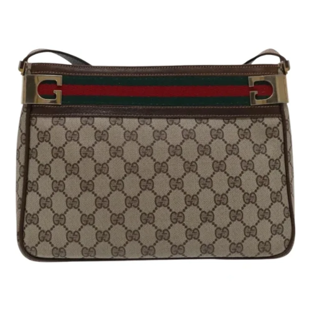 Gucci Vintage Pre-owned Leather gucci-bags Beige Dames