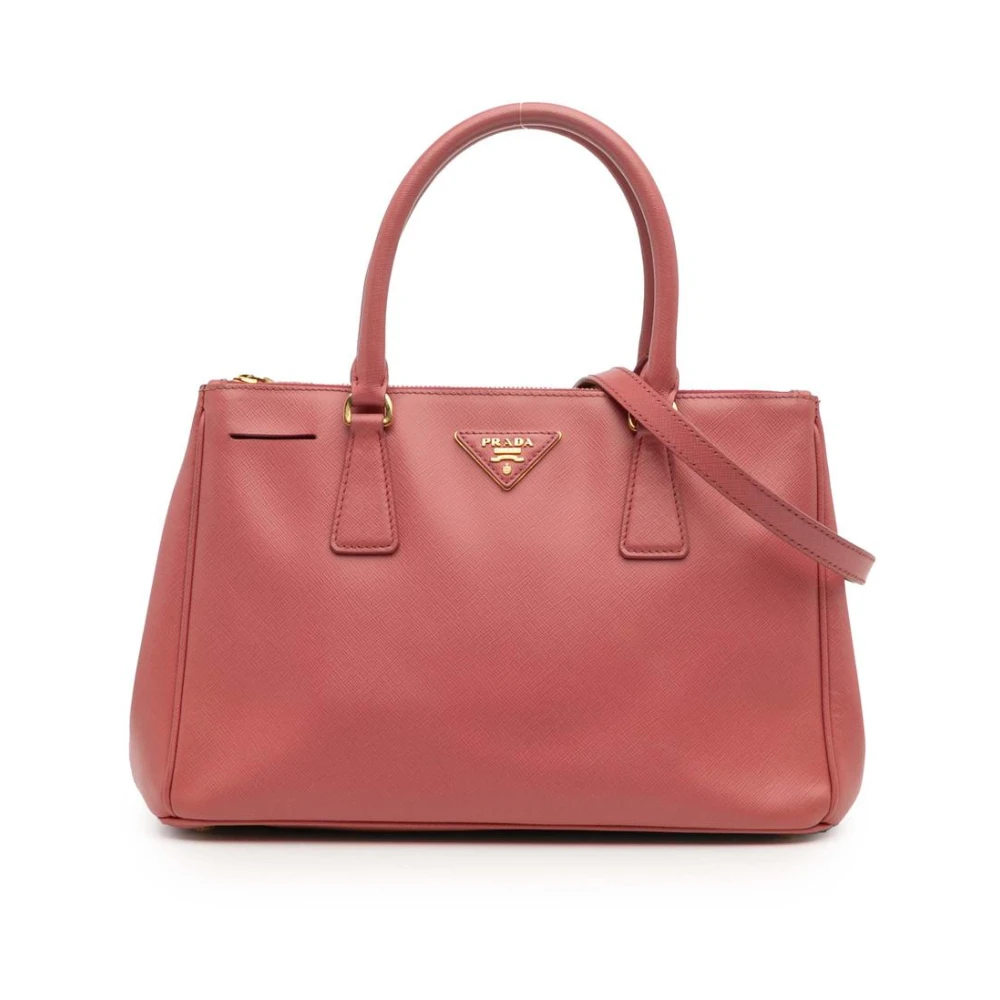 Prada Vintage Women's Pink Pre-Owned Leather Handbag