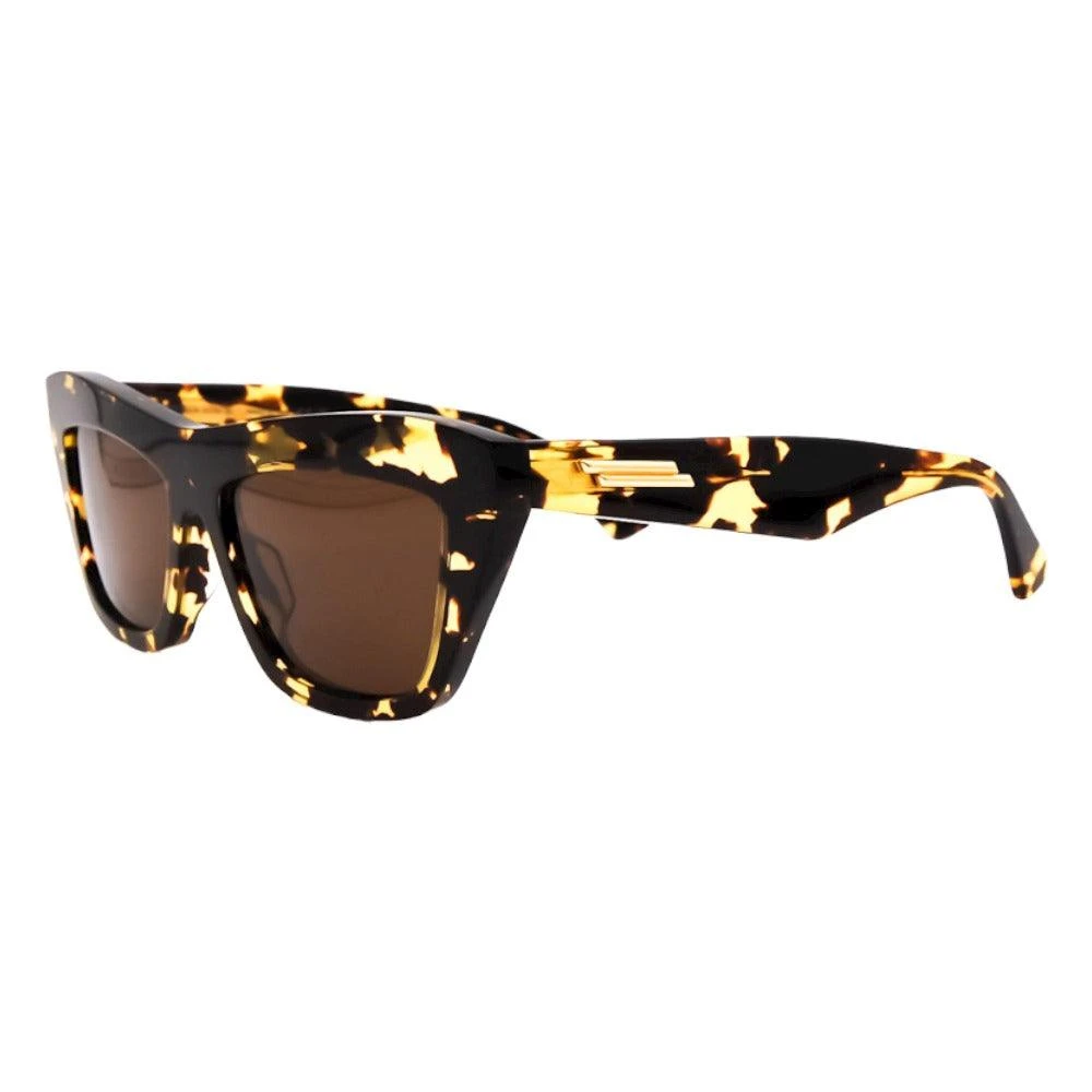 Bottega Veneta Multicolor Brown Tortoiseshell Square Sunglasses - Female - Sunglasses - 55 Mm - Accessories