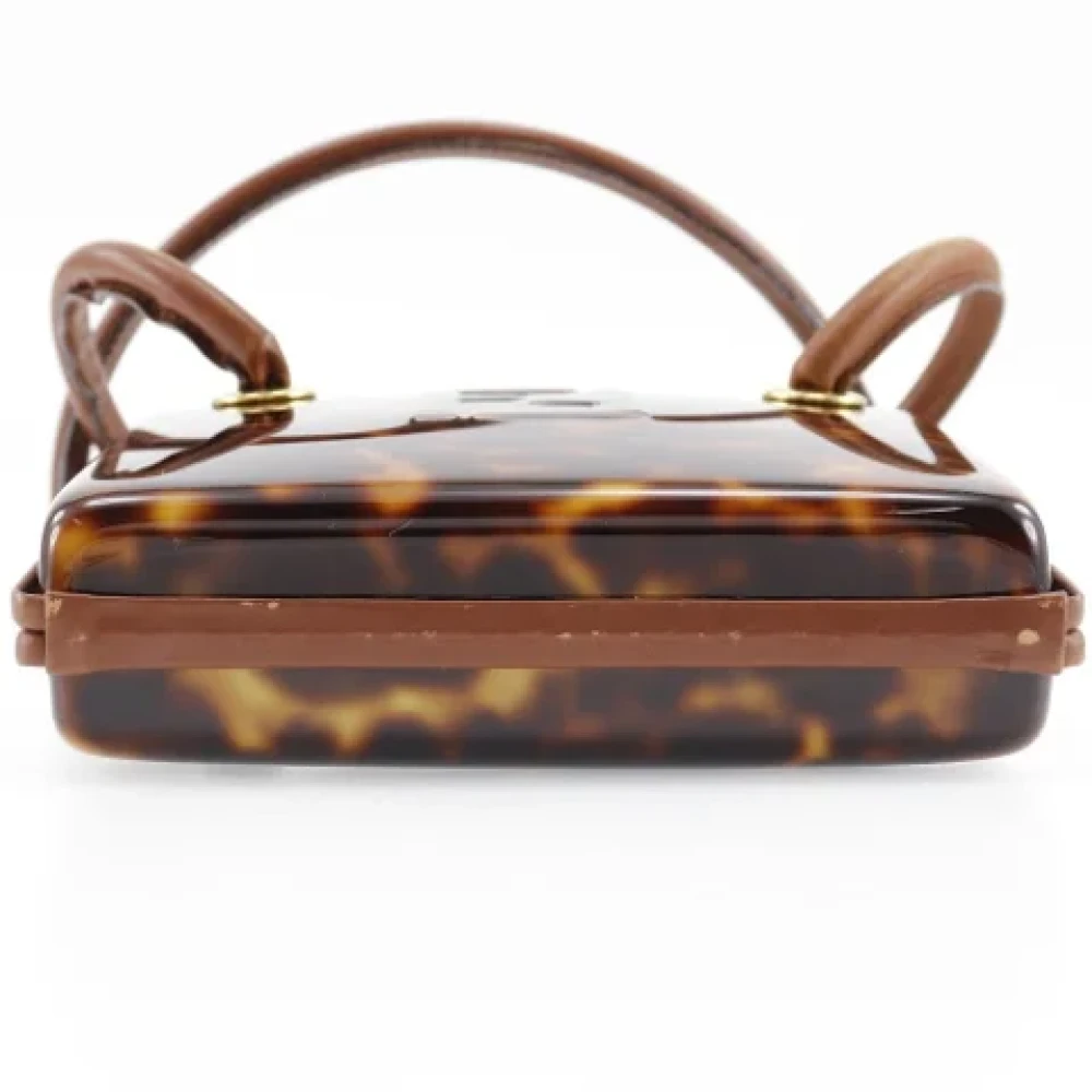 Fendi Vintage Pre-owned Plastic fendi-bags Brown Dames