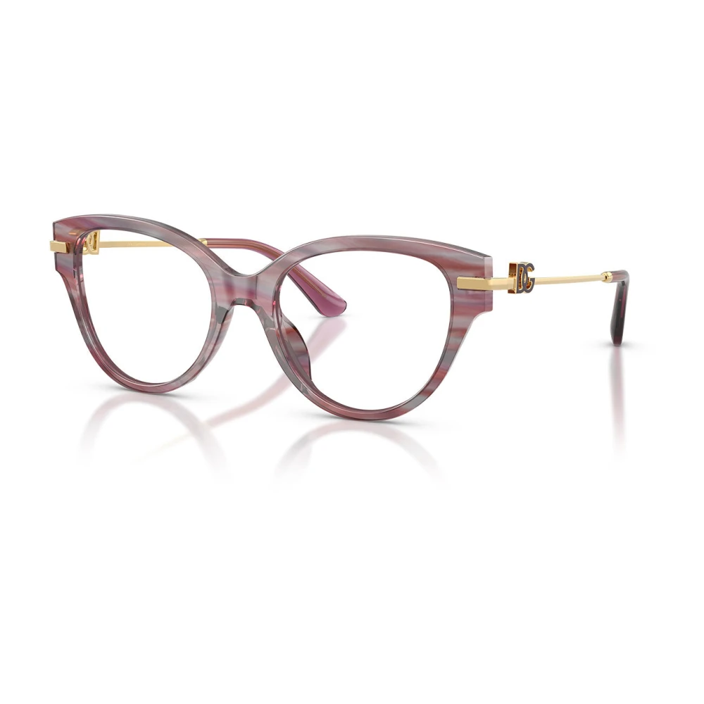 Dolce & Gabbana Purple Dg3438 3474 Woman Optical Frames Acetate Violet Transparent Butterfly Normal - Image 2
