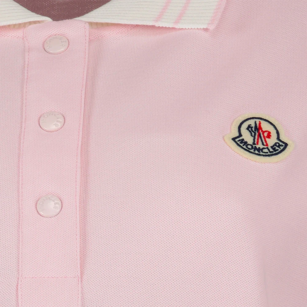Moncler Relaxed Fit Polo Shirt Pink Heren