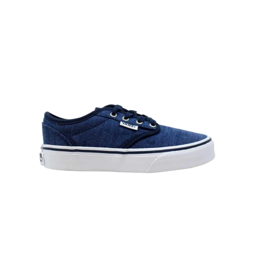 Vans Unisex Kids Blue Kids Sneakers, 31 Eu, Denim Skate Trainers Atwood Style