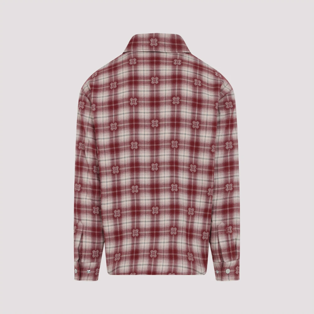 Amiri Gewatteerd Overshirt Red Heren
