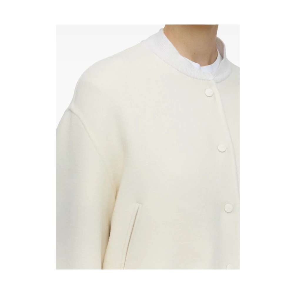 closed Witte Wolblend Baseball Jack White Dames