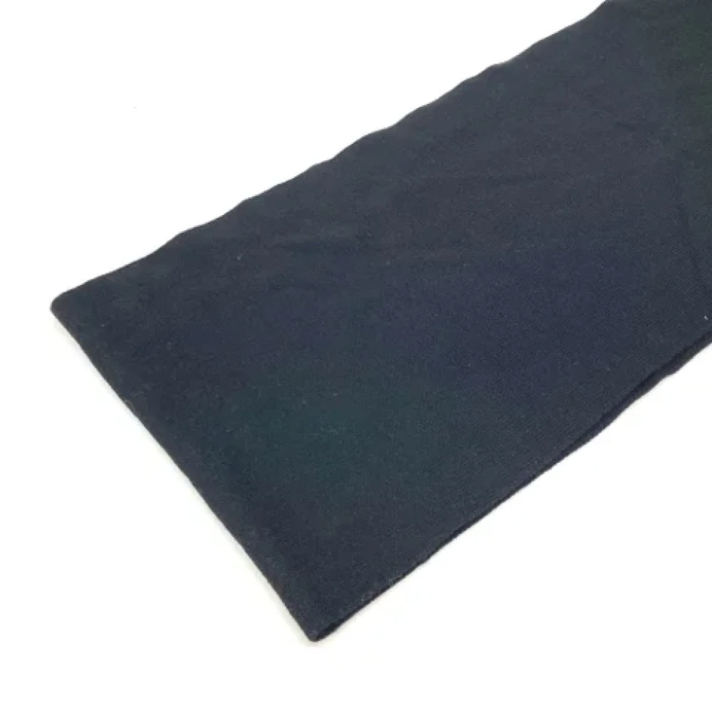 Louis Vuitton Vintage Pre-owned Wool scarves Black Heren