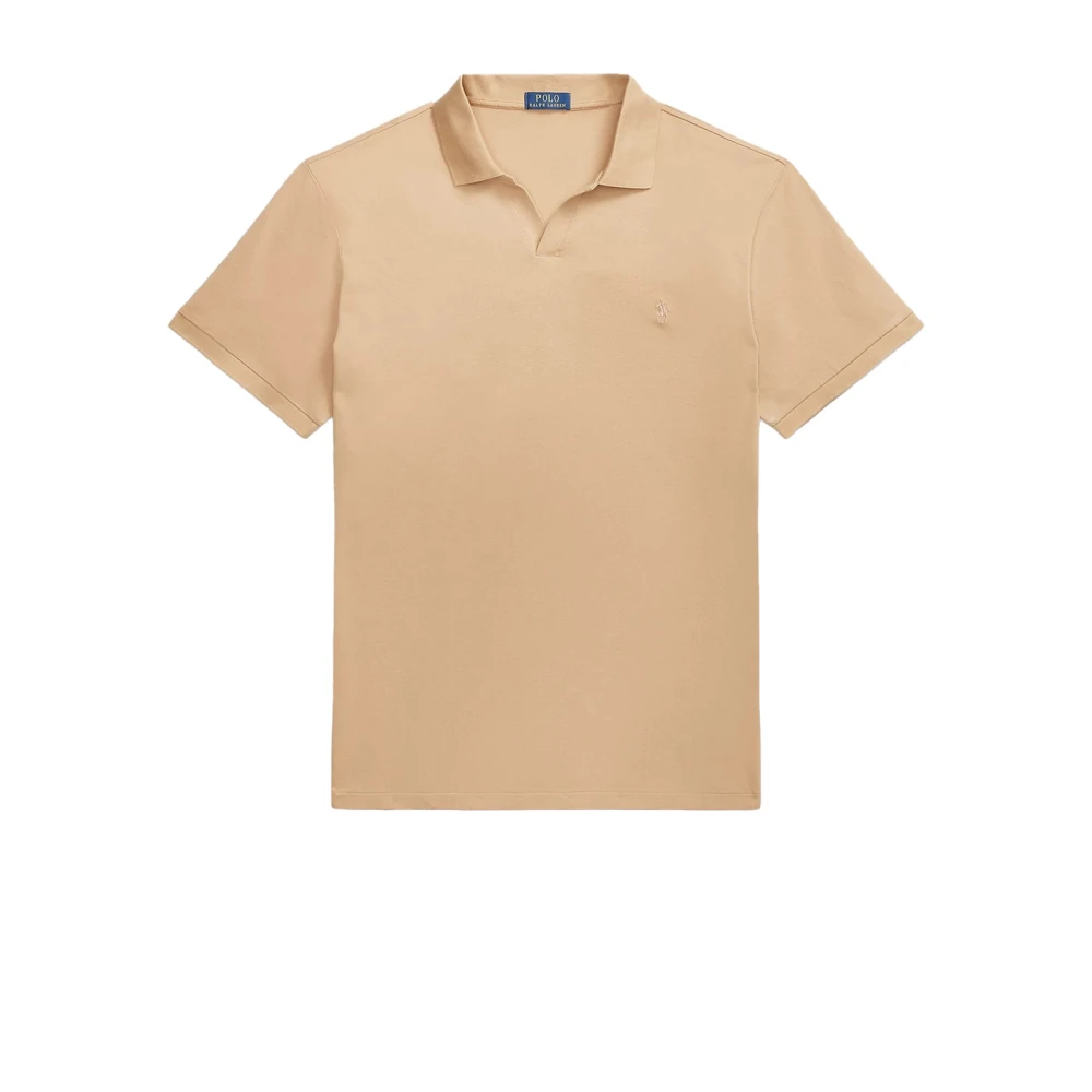 Polo Ralph Lauren Korte Mouw Camel Poloshirt Brown Heren
