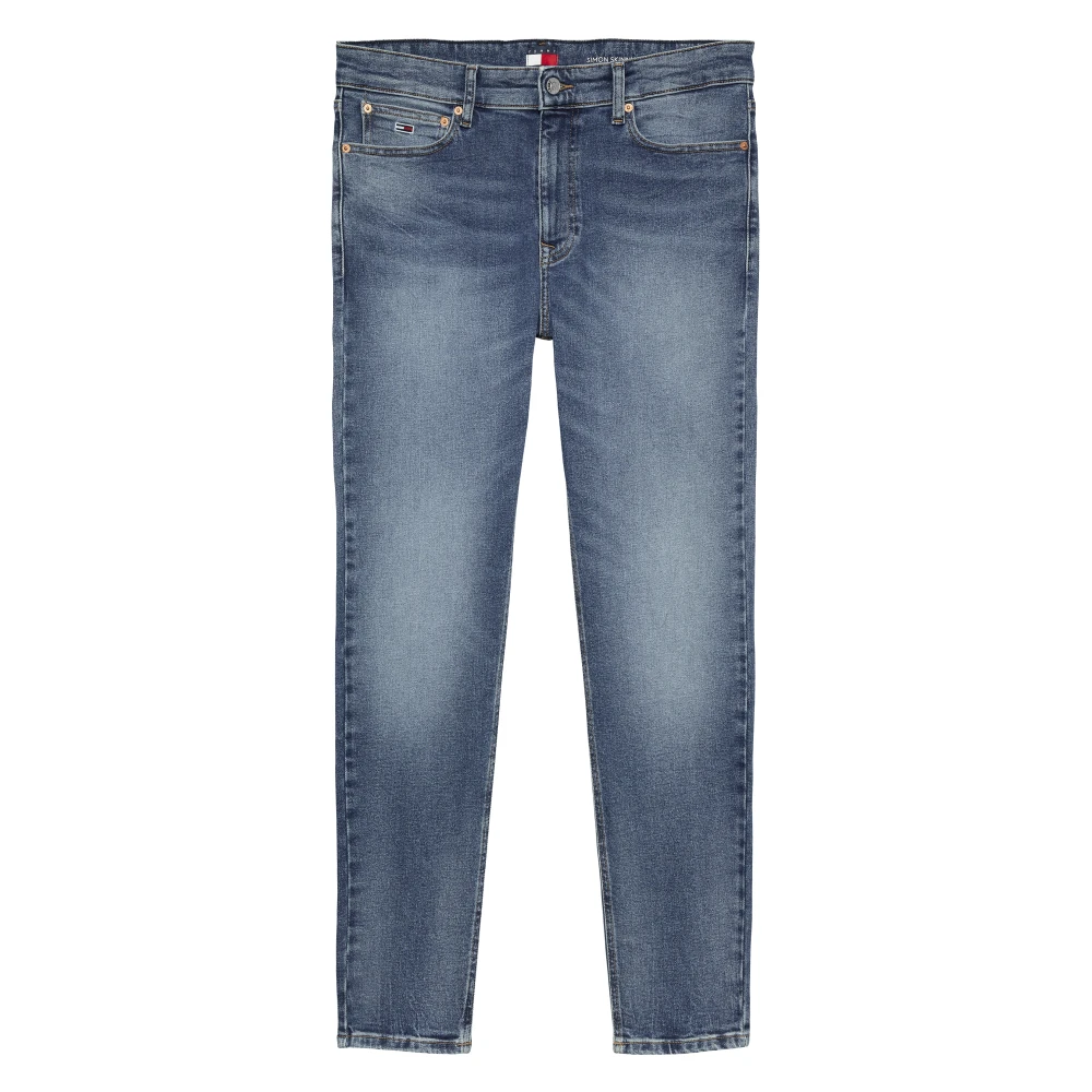 Tommy Jeans Blauwe Skinny Fit Stretch Denim Jeans Blue Heren