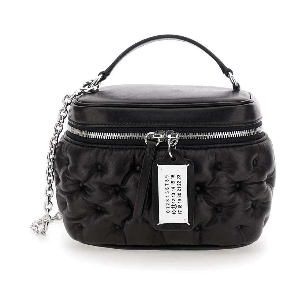 Maison Margiela Zwarte Glam Slam Leren Handtas Black Dames