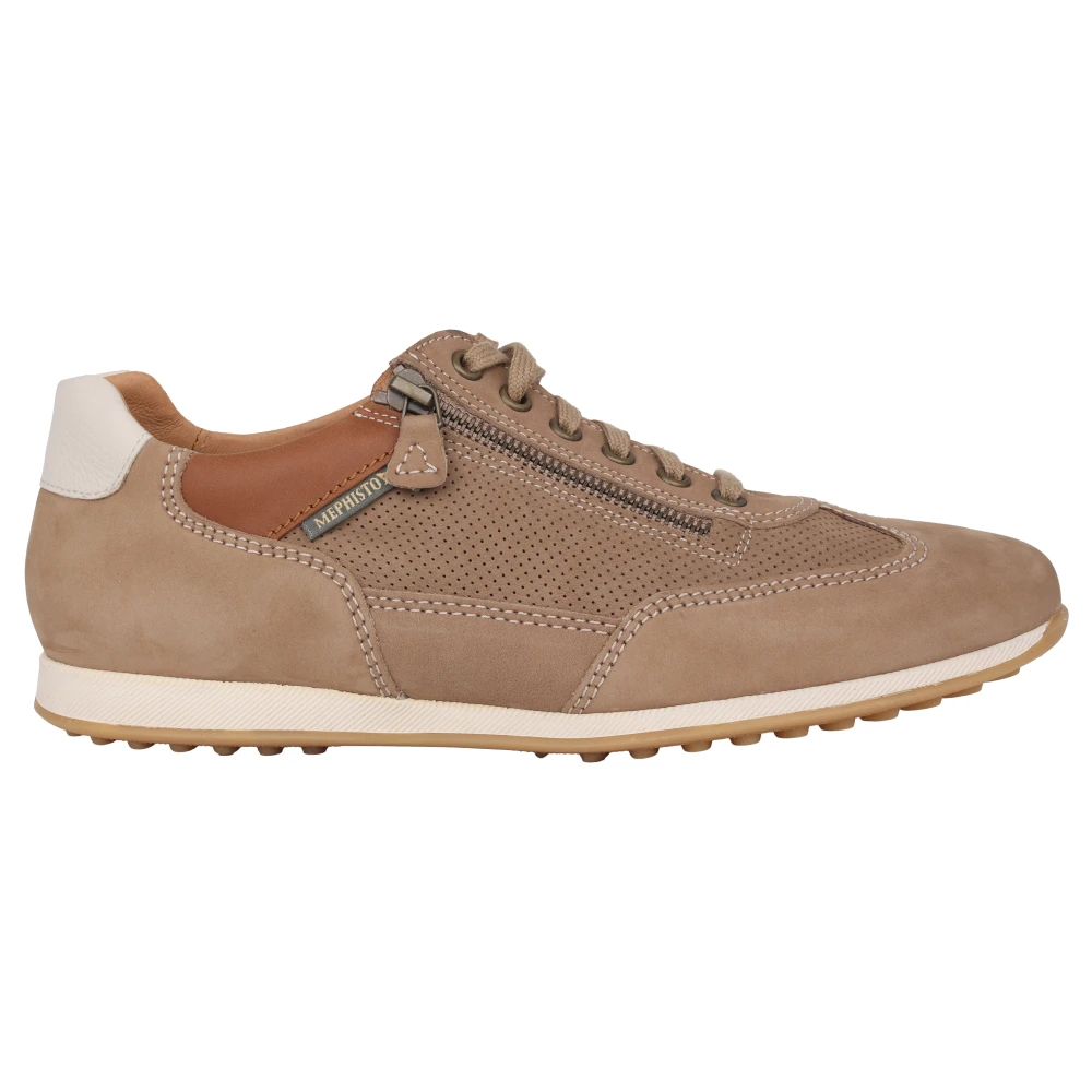 Mephisto Taupe Herensneaker Leon Heren Schoenen Beige