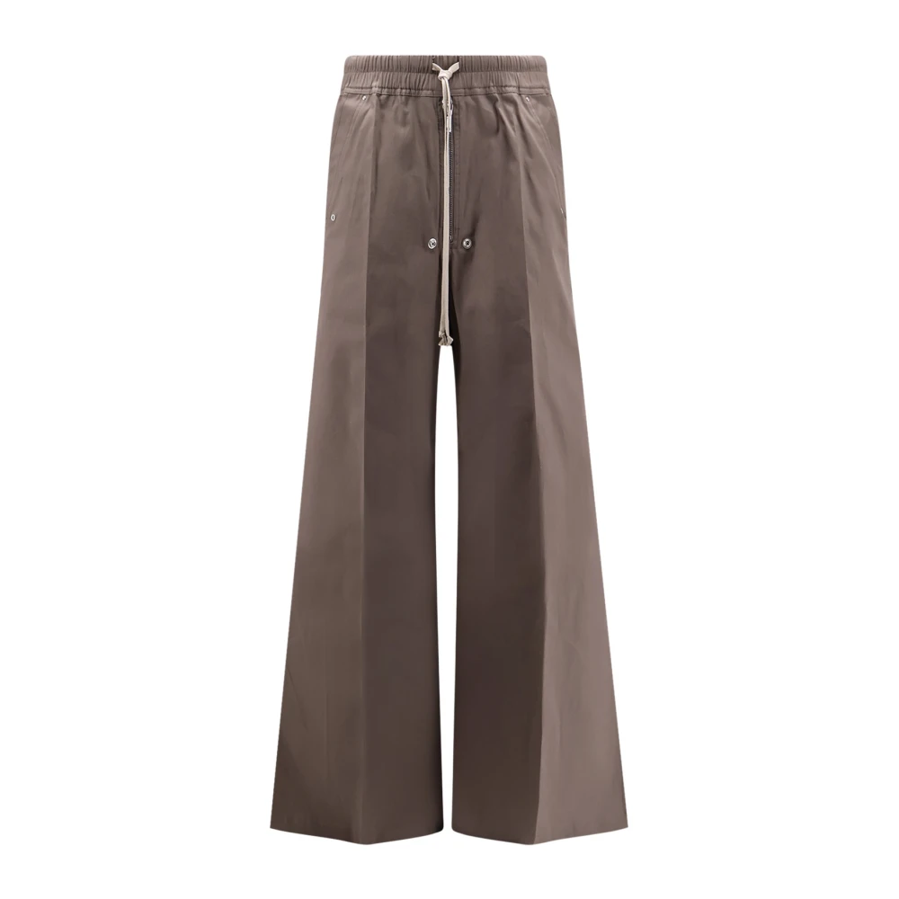 Rick Owens Brown Wide Trousers, Male, L, Wide Bela Trousers