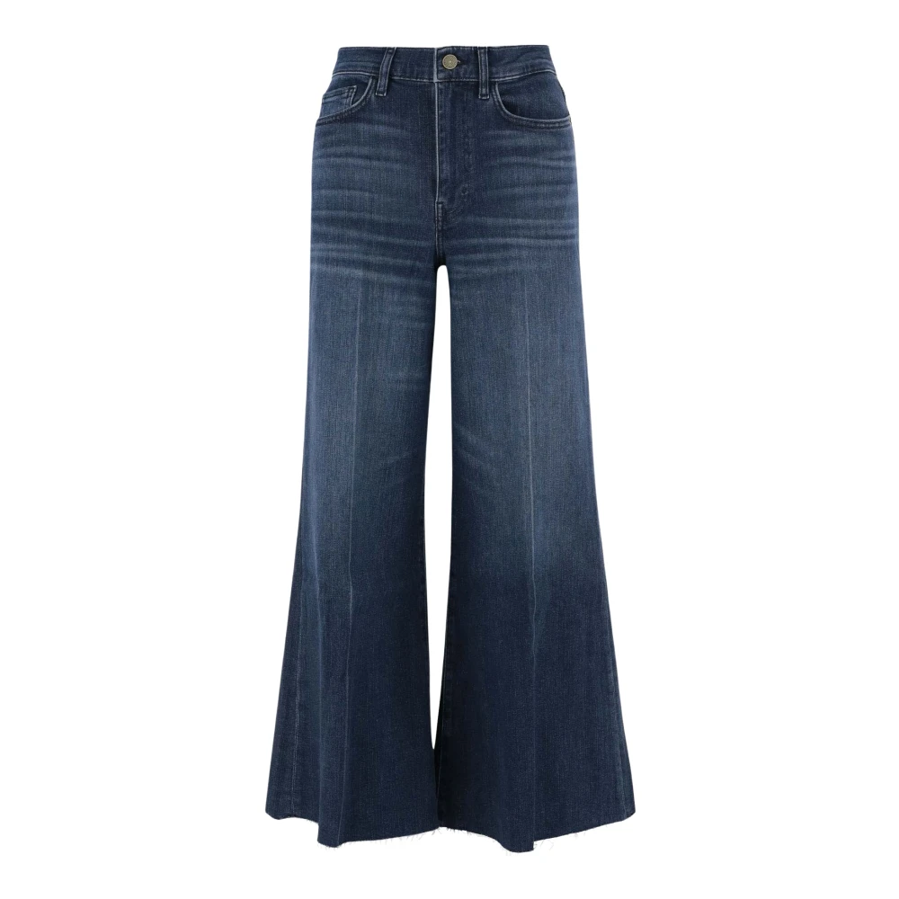 Frame Wijde Pijp Donkere Denim Jeans Blue Dames