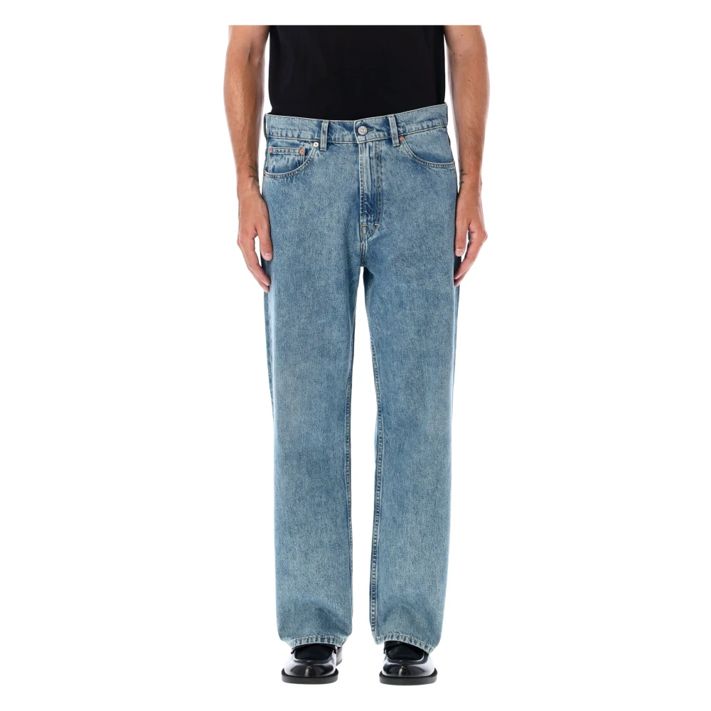 Our Legacy Men's Blue Straight Jeans,, Third Cut Loose Fit Jeans W30
