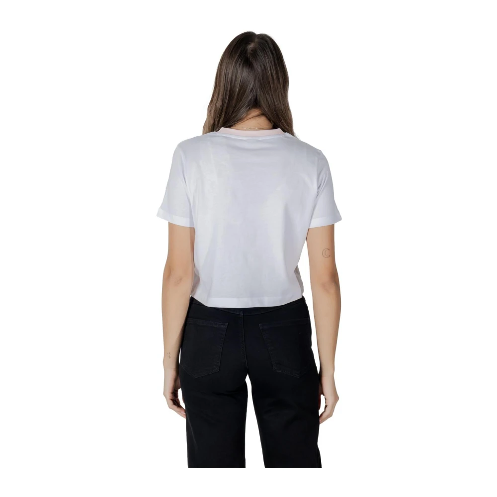 Guess Witte Bloemenprint T-shirt White Dames