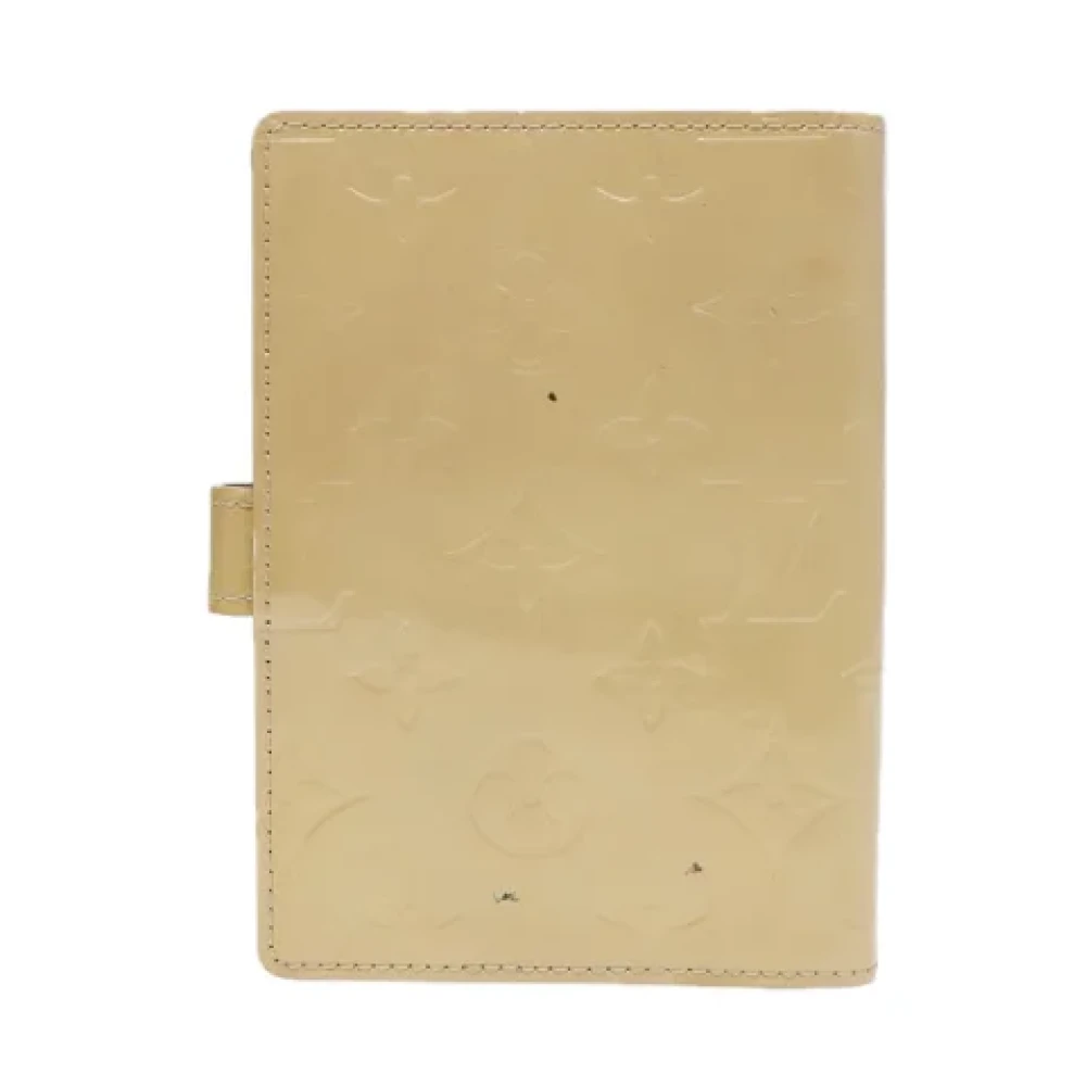 Louis Vuitton Vintage Pre-owned Leather home-office Beige Dames