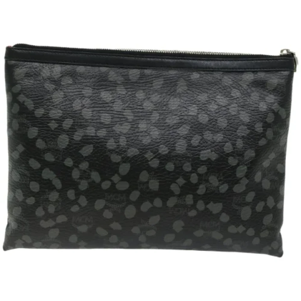 MCM Pre-owned Leather clutches Black Dames