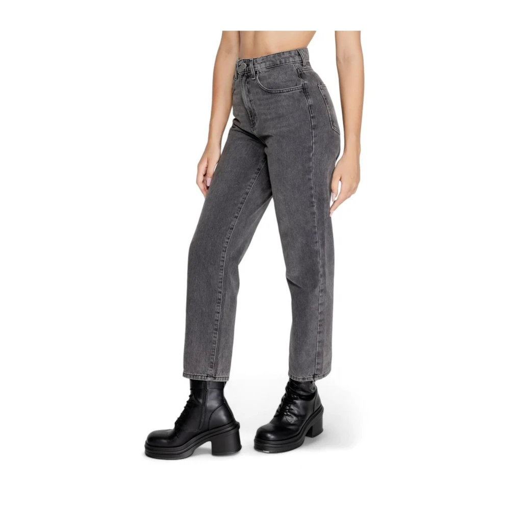 Only Katoenen Jeans Collectie Gray Dames