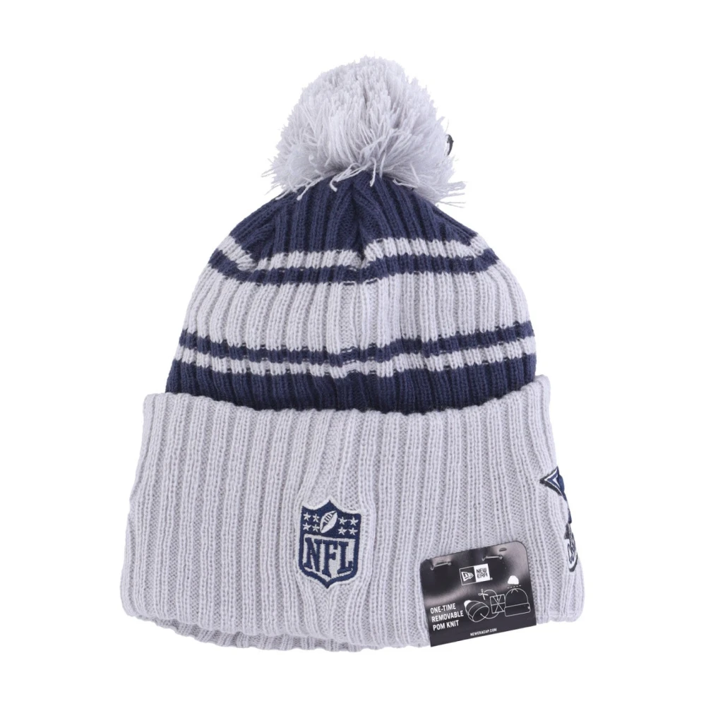 new era Dallas Cowboys Pom Beanie Hat Gray Heren