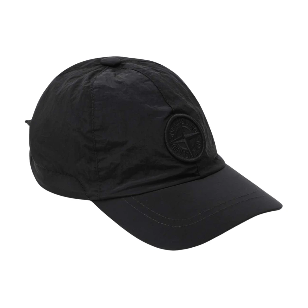 Stone Island Men's Black Hats & Caps, M, Cappello Con Visiera